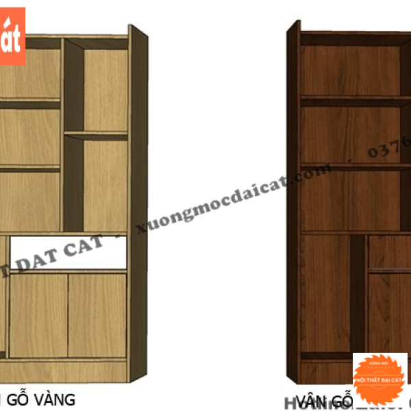 Kệ - tủ sách cho phòng khách KS173