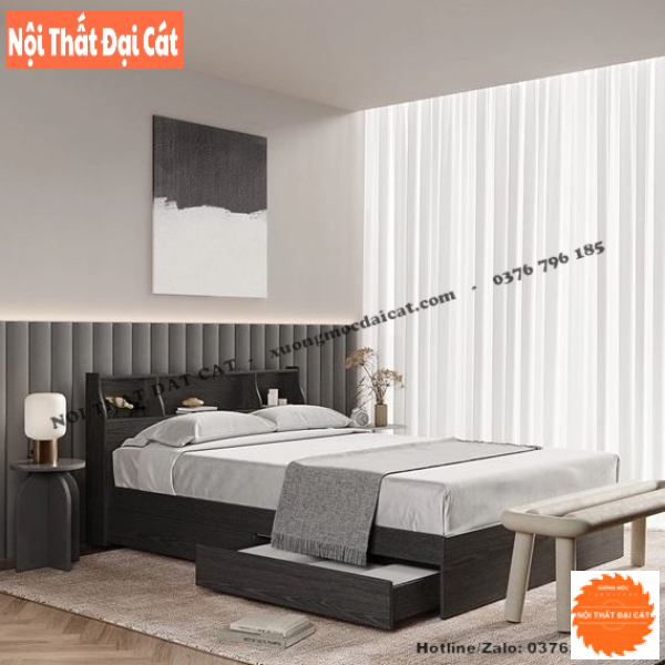 Giường ngủ gia đình bằng gỗ MDF G108