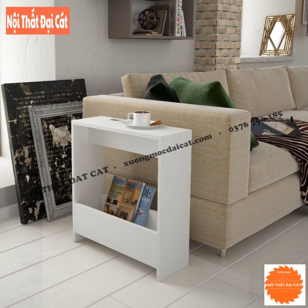 Bàn gỗ nhỏ cạnh sofa phòng khách BGS014