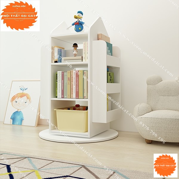 Kệ sách trẻ em thiết kế dễ thương KSTE001