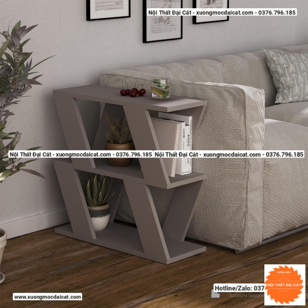 Bàn gỗ cạnh sofa thiết kế hiện đại BGS021