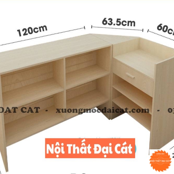 Quầy thu ngân cửa hàng thiết kế đẹp QTN003