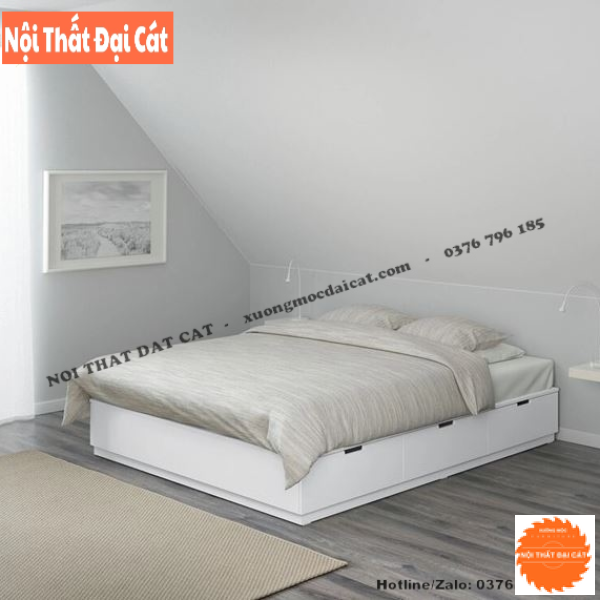 Giường ngủ thiết kế không đầu giường G109