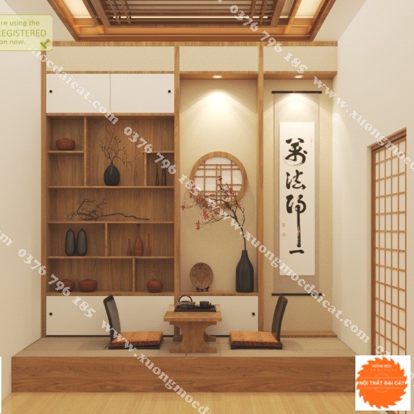 Mẫu thiết kế nội thất Spa - Thẩm mỹ viện phong cách Nhật MS005