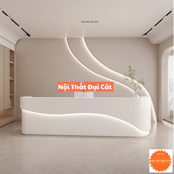 Quầy lễ tân khách sạn đẹp QLT057