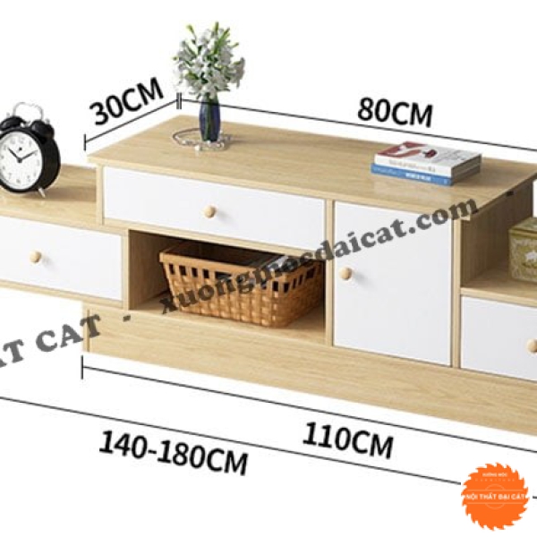 Kệ tivi bằng gỗ thiết kế đẹp KTV405