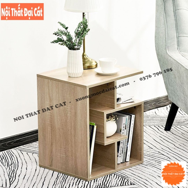 Bàn gỗ cạnh sofa hình xoắn ốc BGS011