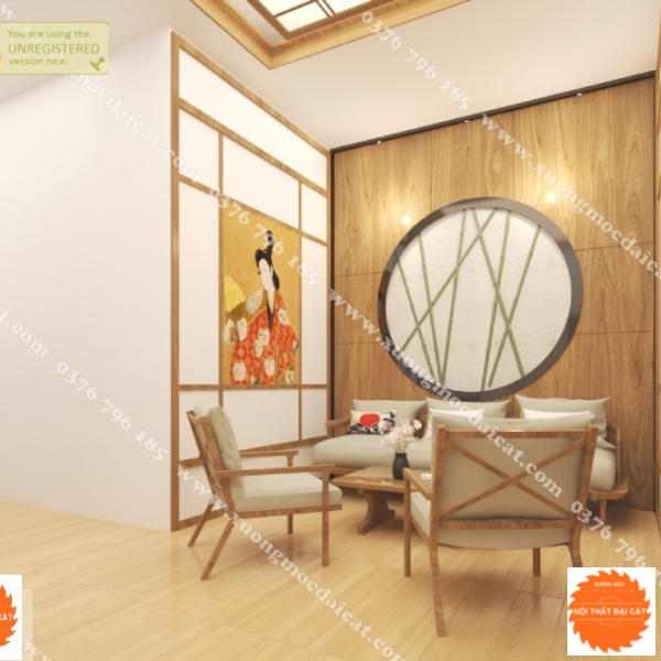 Mẫu thiết kế nội thất Spa - Thẩm mỹ viện phong cách Nhật MS005