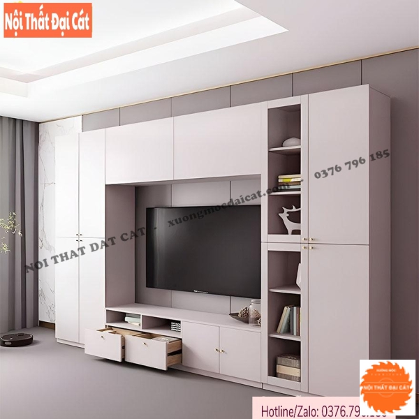 Tủ kệ tivi bằng gỗ MDF cao cấp KKH095