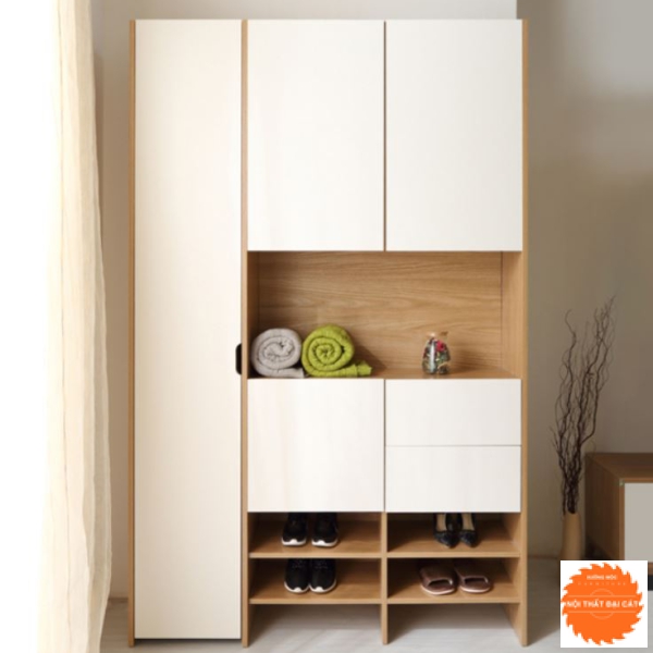 Tủ giày thiết kế cao 2 màu TG079