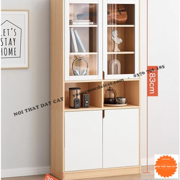 Kệ - tủ sách bằng gỗ công nghiệp KS174