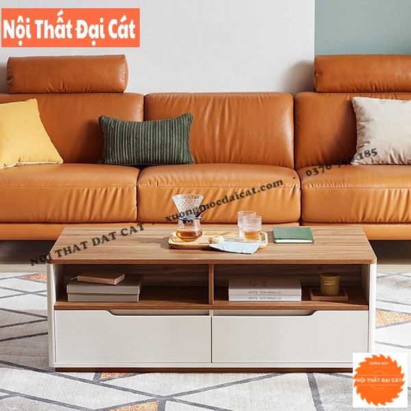 Bàn sofa gỗ thiết kế hộc kéo BS044
