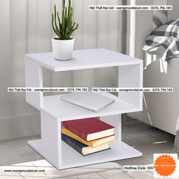 Bàn gỗ cạnh sofa tone đen BGS009