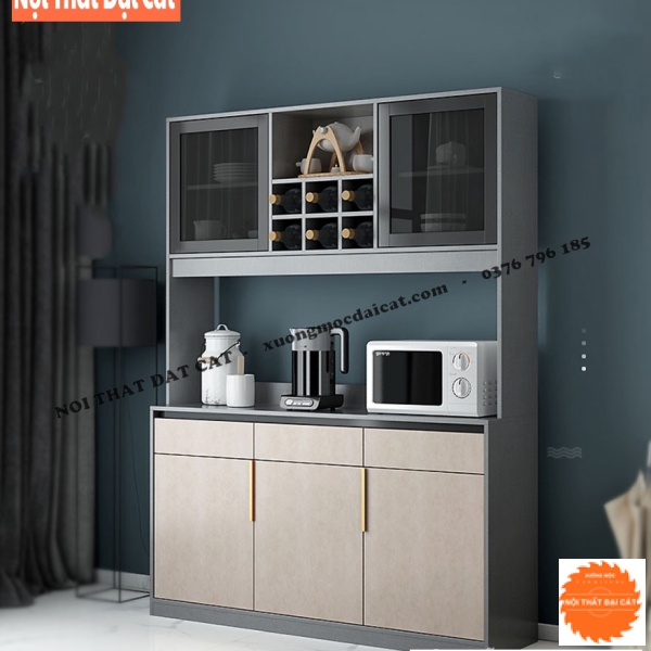 Tủ gỗ đựng vật dụng nhà bếp TBN076
