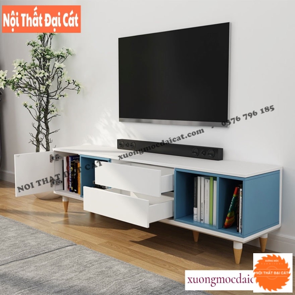 Kệ tivi nhỏ gọn phong cách hiện đại KTV406