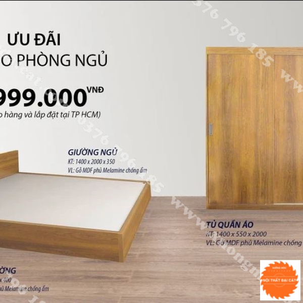 Combo nội thất phòng ngủ CBPN065