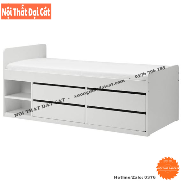 Giường ngủ đơn thiết kế nhỏ gọn G112