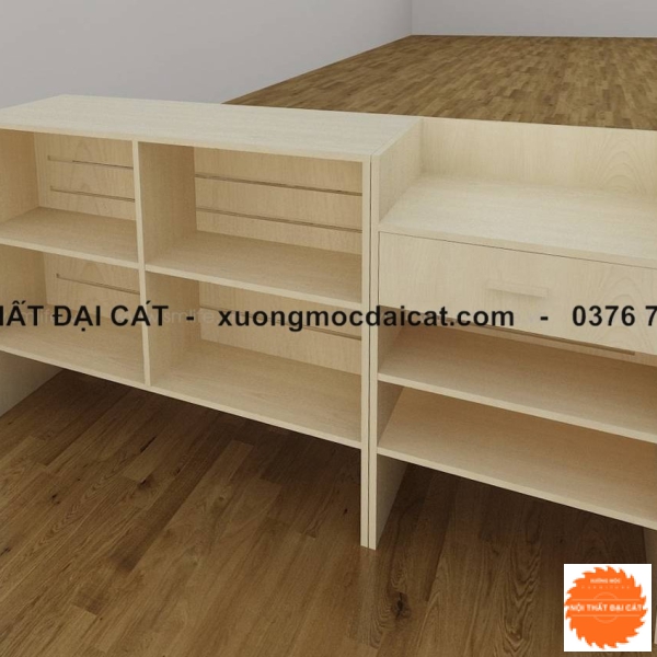 Quầy thu ngân gỗ cho shop QTN001