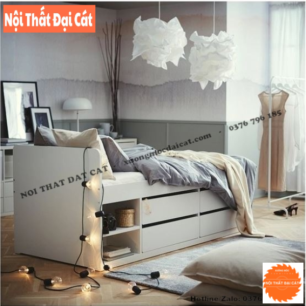 Giường ngủ đơn thiết kế nhỏ gọn G112