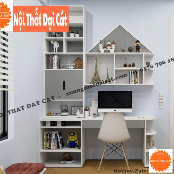 Bàn học kèm kệ để đồ chơi BH057