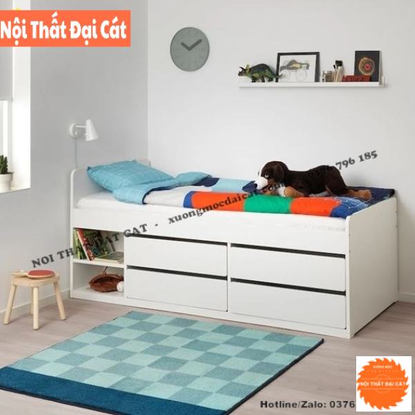 Giường ngủ đơn thiết kế nhỏ gọn G112