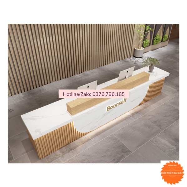 Quầy lễ tân cao cấp hiện đại QLT061