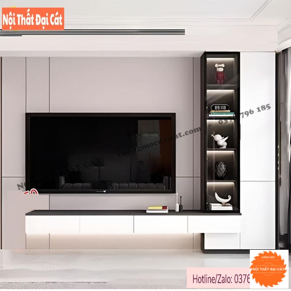 Kệ tivi kết hợp tủ trang trí KKH098