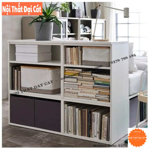 Giường ngủ thiết kế kèm kệ để sách G113
