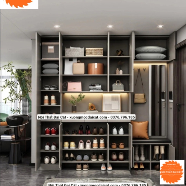 Tủ giày thiết kế hiện đại TG167