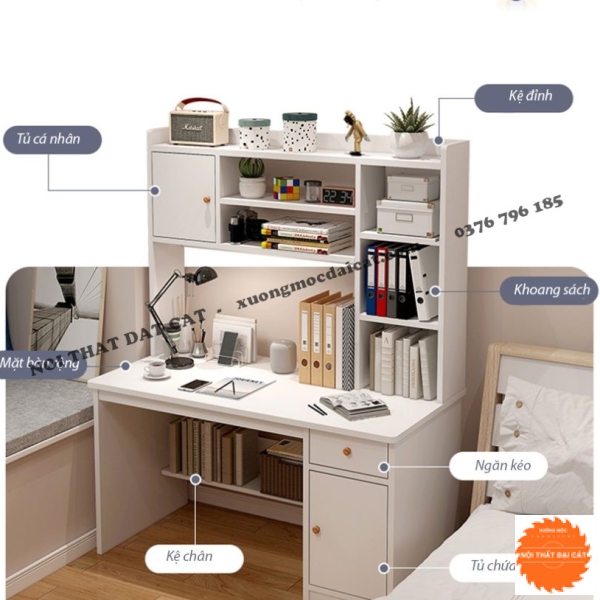 Bàn học gỗ công nghiệp MDF BH061