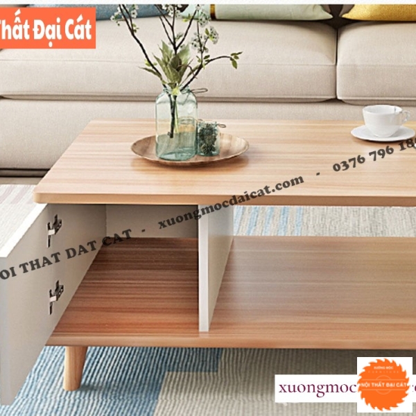 Bàn sofa - bàn trà tone trắng gỗ MDF BS063