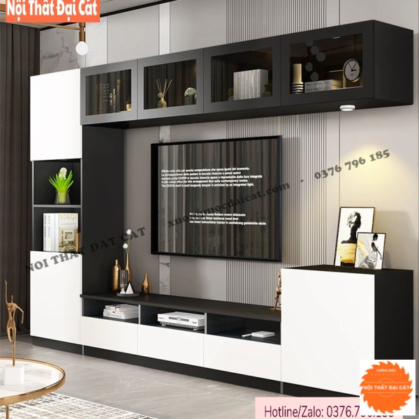 Kệ tivi kết hợp tủ kệ treo tường KKH099