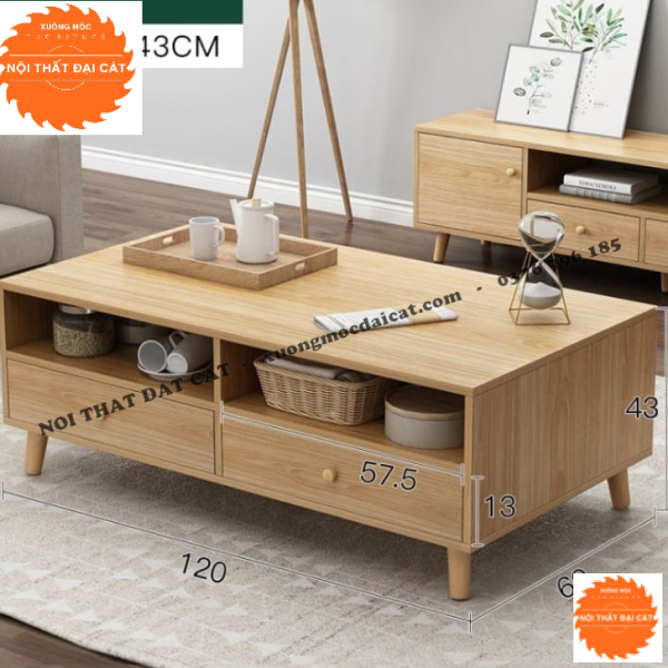 Bàn sofa gỗ công nghiệp MDF BS062