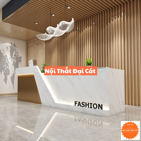 Quầy lễ tân thiết kế hiện đại cho công ty QLT063