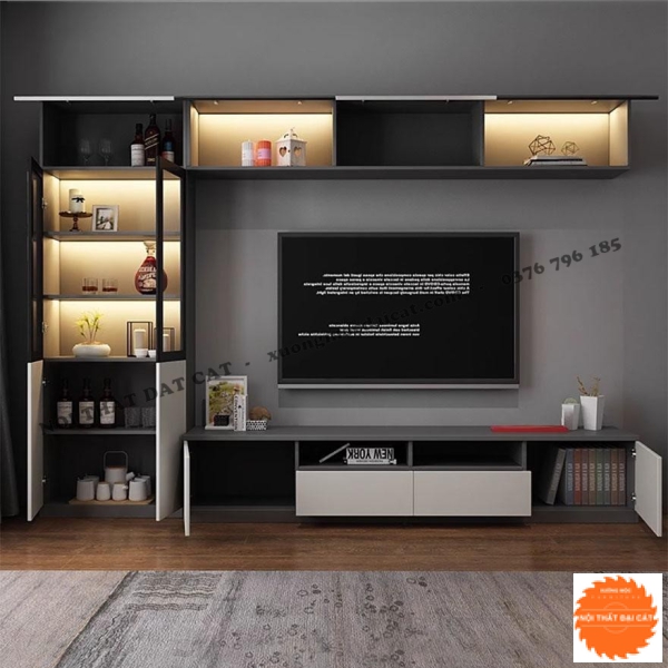 Kệ tủ tivi phòng khách sang trọng KKH100