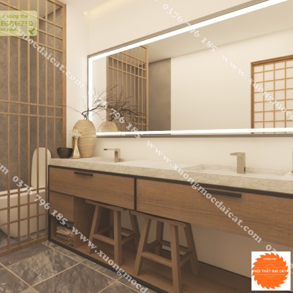 Mẫu thiết kế nội thất Spa - Thẩm mỹ viện phong cách Nhật MS005