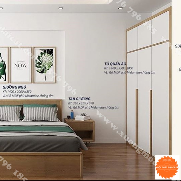 Combo nội thất phòng ngủ CBPN075