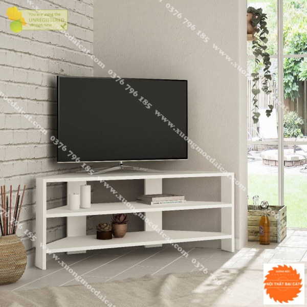 Kệ tivi tam giác cho góc tường KTV239