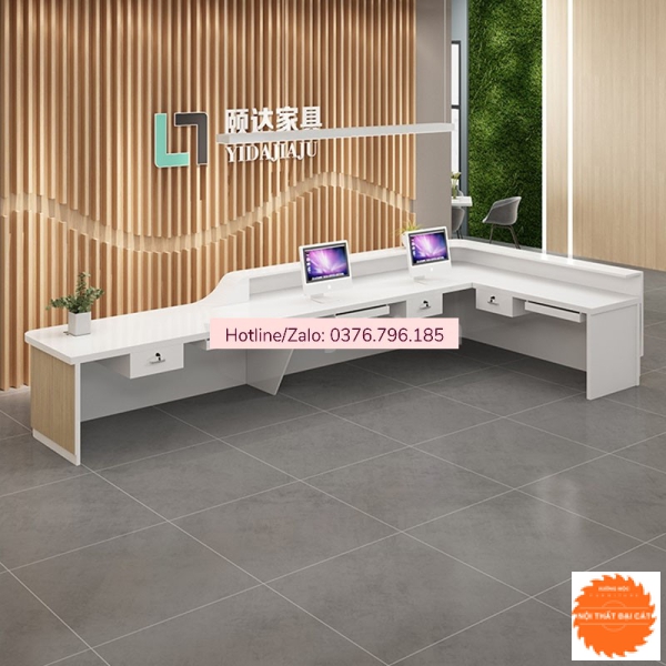 Quầy lễ tân phong cách sang trọng QLT064