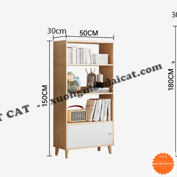 Kệ để sách gỗ MDF thiết kế mới KS179