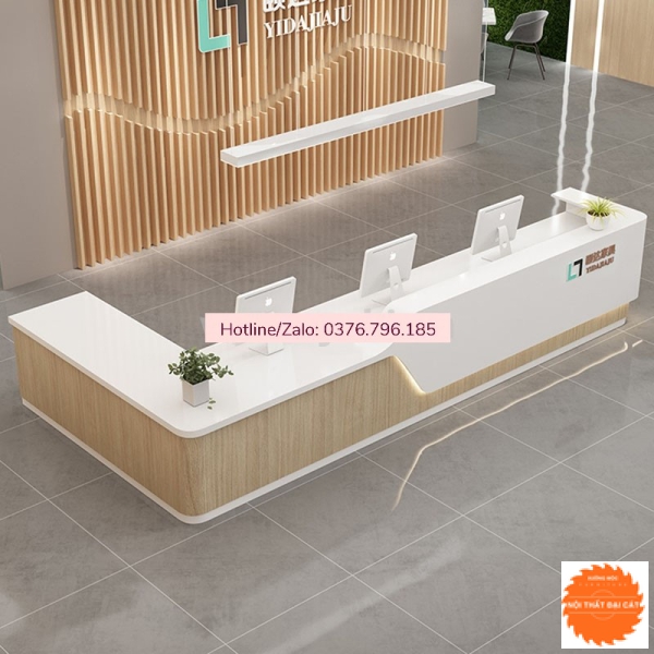 Quầy lễ tân phong cách sang trọng QLT064