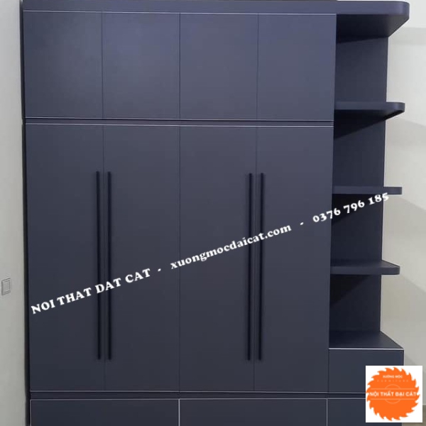 Tủ áo quần màu xám xanh MS22193