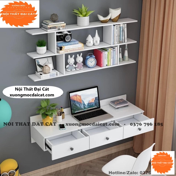 Bàn làm việc treo tường đẹp BLV103