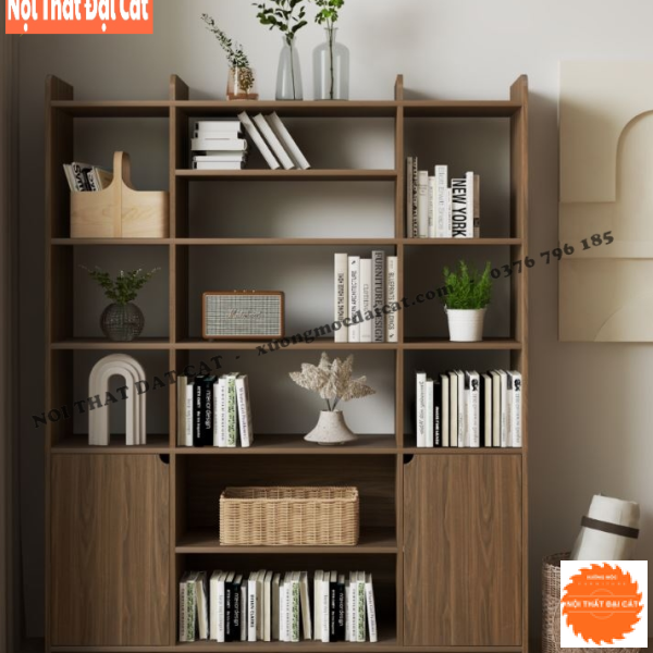 Kệ để sách thiết kế lớn nhiều ngăn KS204