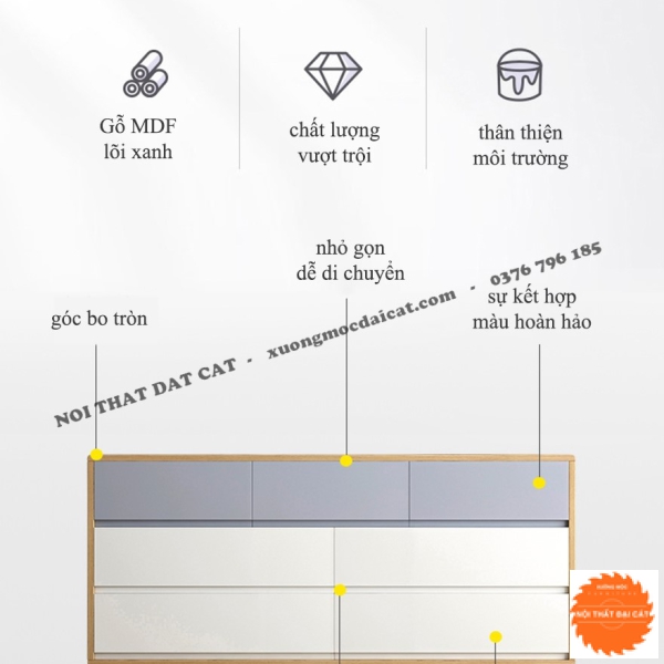 Tủ để đồ, lưu trữ nhiều ngăn TĐ088