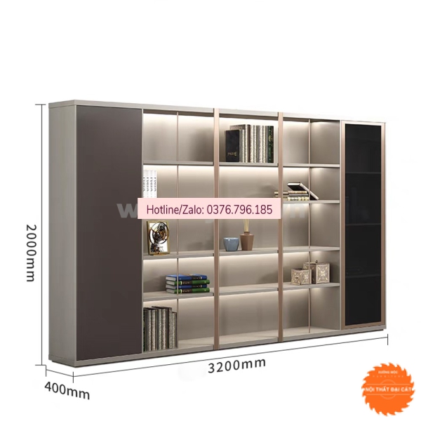 Tủ giám đốc gỗ cánh kính TGĐ005