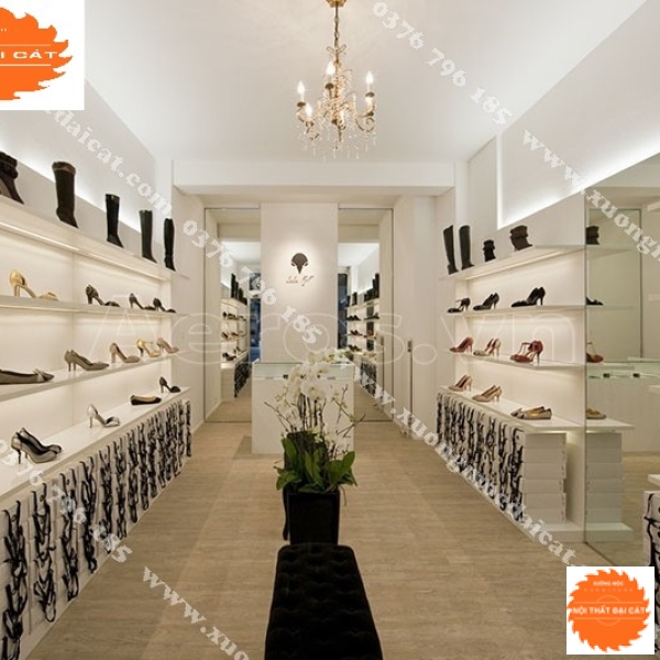 Mẫu thiết kế shop giày dép MS006