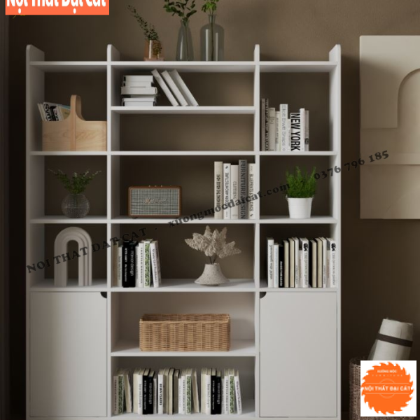 Kệ để sách thiết kế lớn nhiều ngăn KS204
