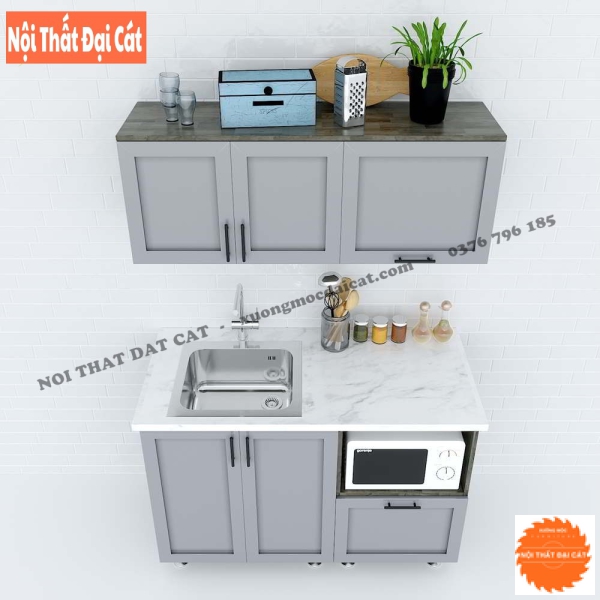 Tủ bếp mini cao cấp TBMN005