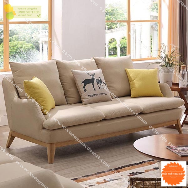 Ghế sofa phòng khách chất lượng khung gỗ 